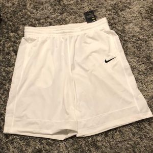 Men’s Nike White DRI-FIT Jersey Shorts